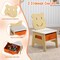 Kids Art Desk Set with Table, 2 Chairs, Chalkboard and Whiteboard